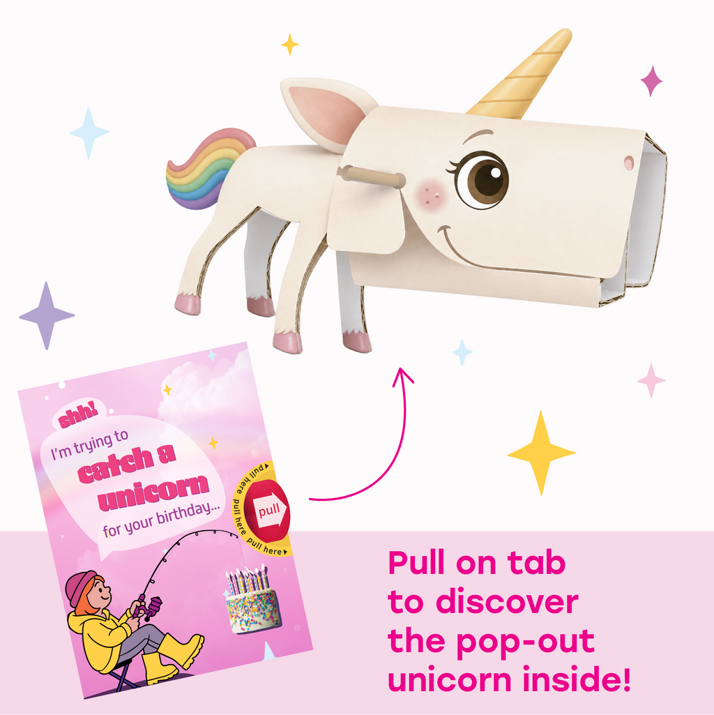 Shhh! I'm trying to catch a Unicorn for your birthday!